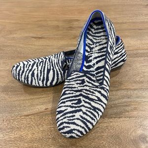 Rothy’s Retired Navy Zebra Loafers - Size 8 - Like New